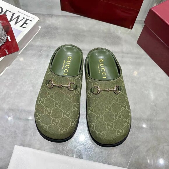 gucci Shoes - Gucci Women's GG Supreme Horsebit Slip-in Mules